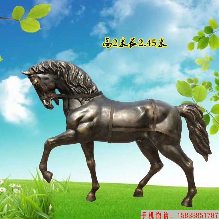 玻璃钢仿铜马雕塑,各式仿铜马雕塑3